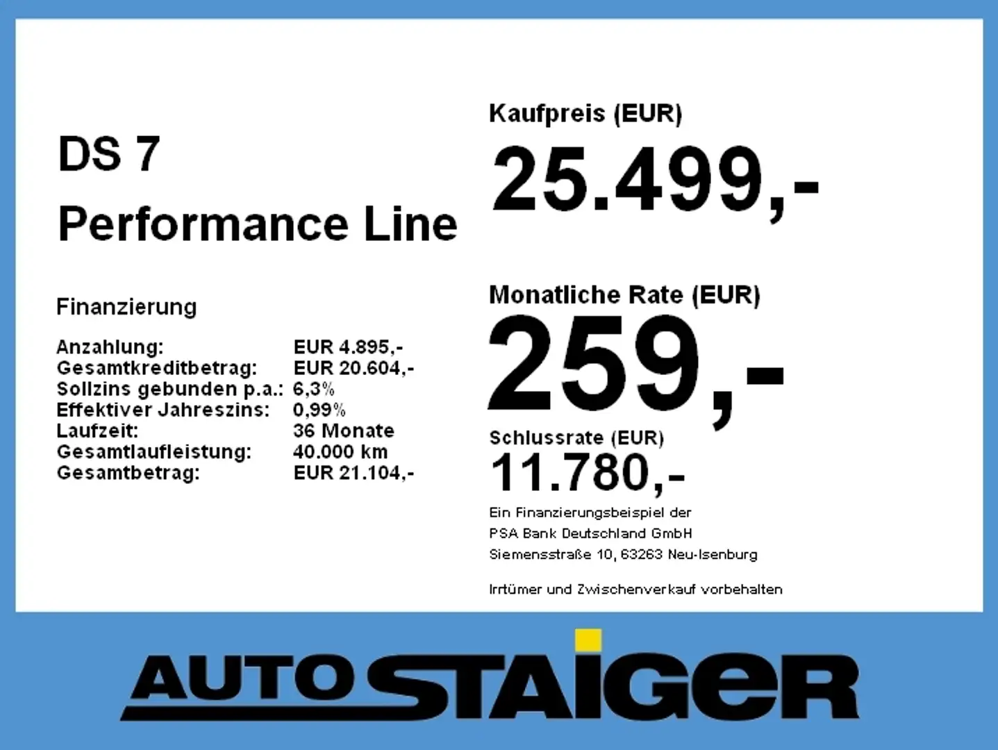DS Automobiles DS 7 Performance Line + *Navi*Standheizung* Blanc - 2