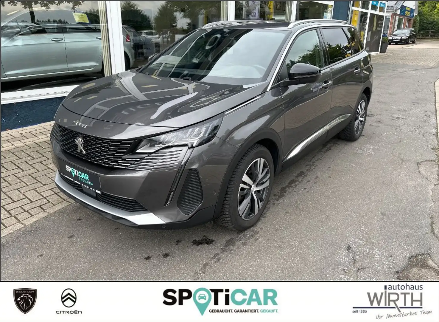 Peugeot 5008 Hybrid 145 e-DSC Allure Pack NAVI+LED+360°CAM Grau - 1