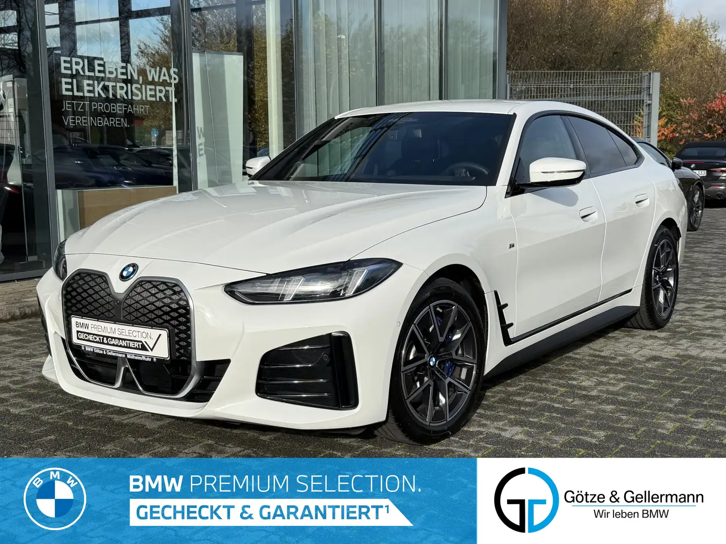 BMW i4 xDrive40 M Sport //Stop&Go AHK HUD FACELIFT Weiß - 1