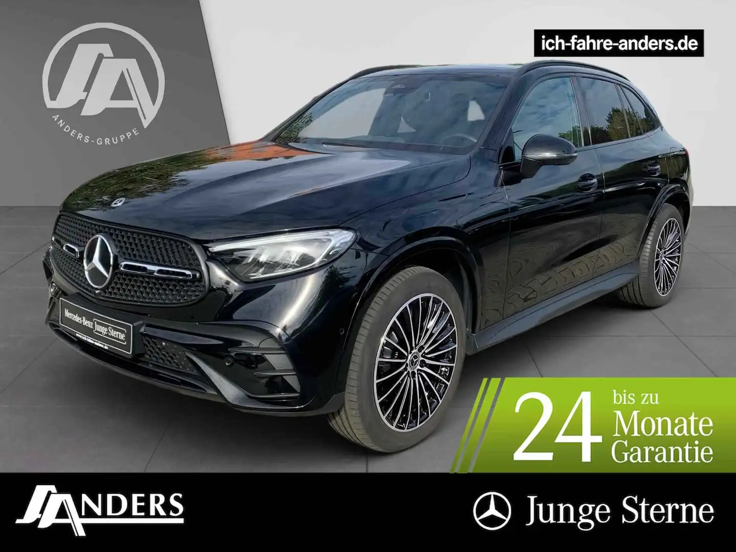 Mercedes-Benz GLC 300 de 4M AMG+MBUX+Pano+LED+AHK+Night+Kamera Schwarz - 1