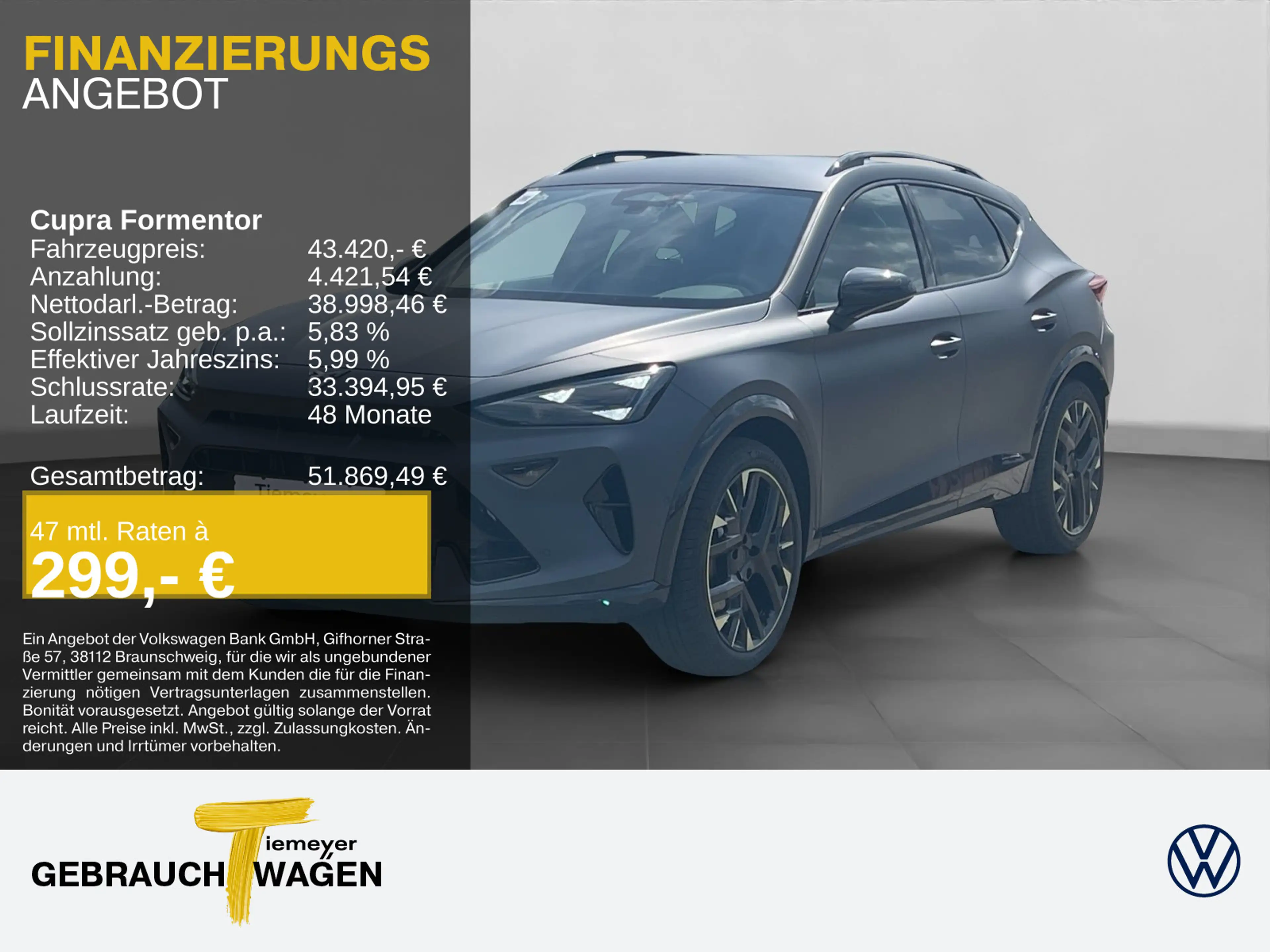CUPRA Formentor 2.0 TSI DSG 4D TRIBE EDITION UPE64 MAT
