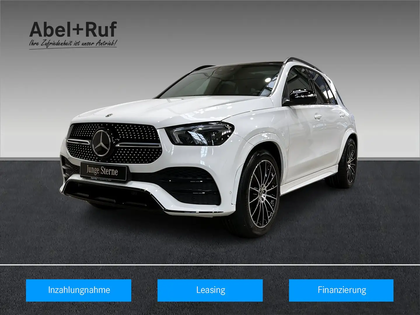 Mercedes-Benz GLE 350 de 4M AMG+DISTRONIC+NIGHT+Pano+AHK+360° Weiß - 1