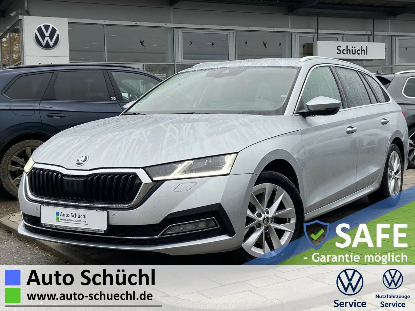 Skoda Octavia Combi 2.0 TSI DSG 4x4 Style 17"+NAVI-COL Silber - 1