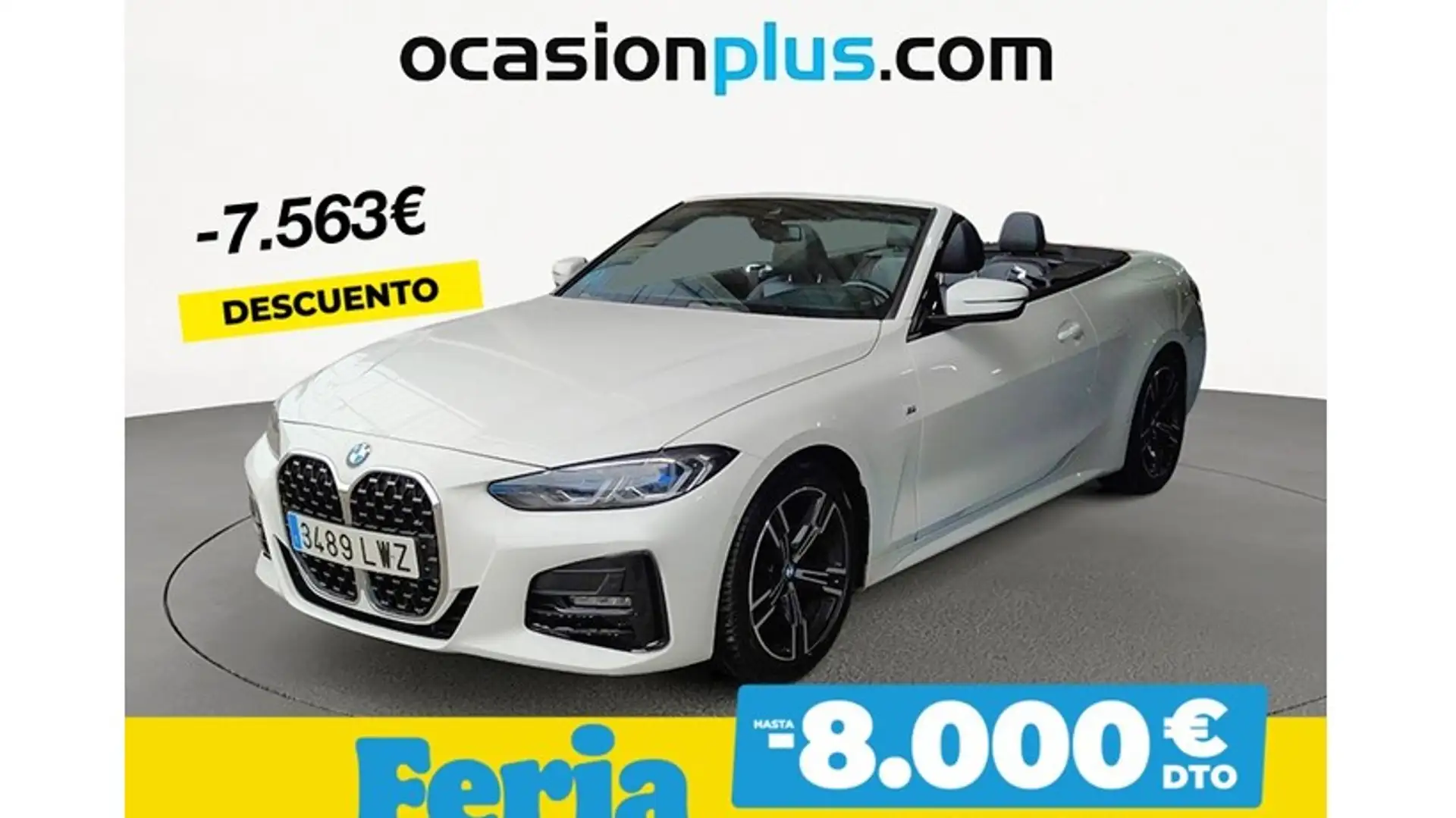 BMW 420 420iA Cabrio Blanc - 1