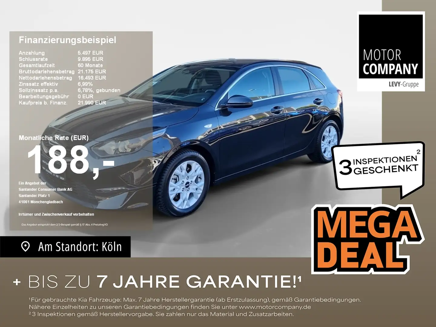 Kia Ceed / cee'd Ceed 1.5 T-GDI Vision Allwetter+Carplay+LED+Navi+ Negro - 1