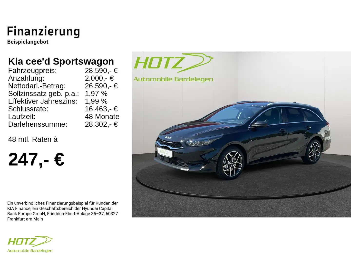 Kia Ceed SW / cee'd SW Ceed SW 1.5T DCT Ultimate Edition 1,99 % Finanzi Schwarz - 2