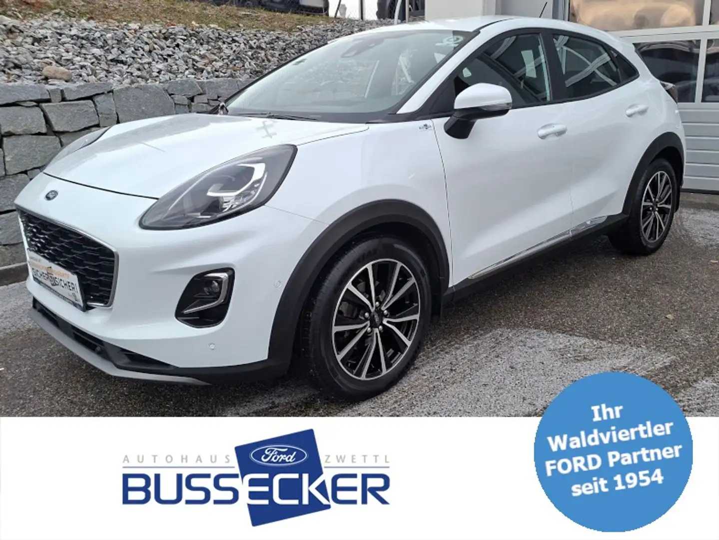 Ford Puma 1,0 EcoBoost Titanium Weiß - 1