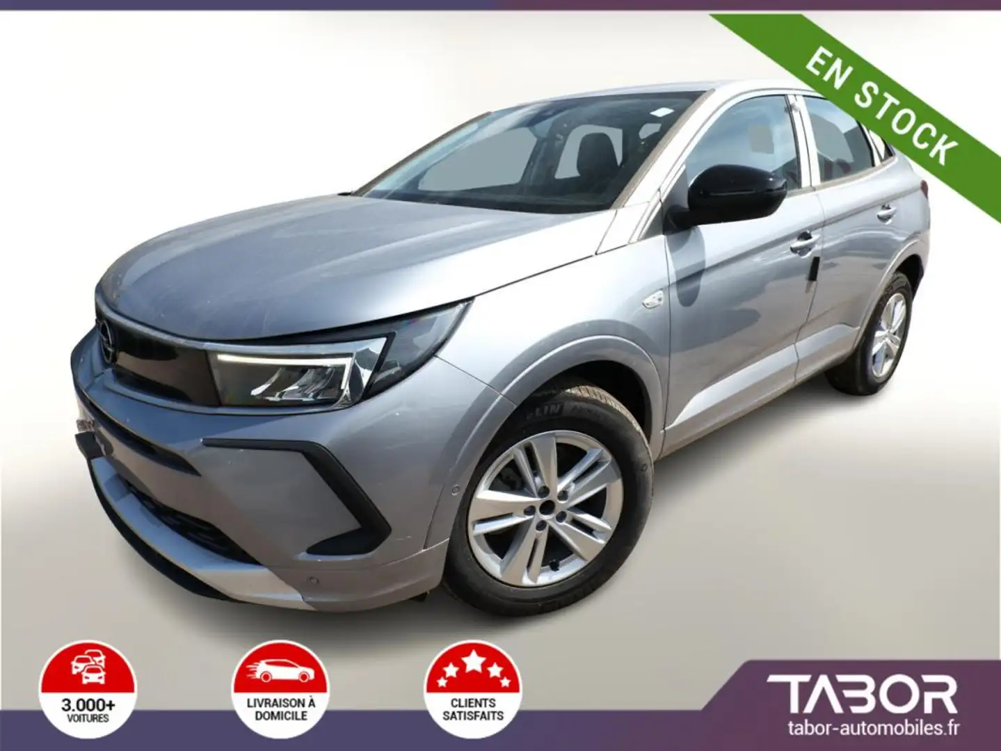 Opel Grandland 1.2 130 PDC 17p clim auto Gris - 1