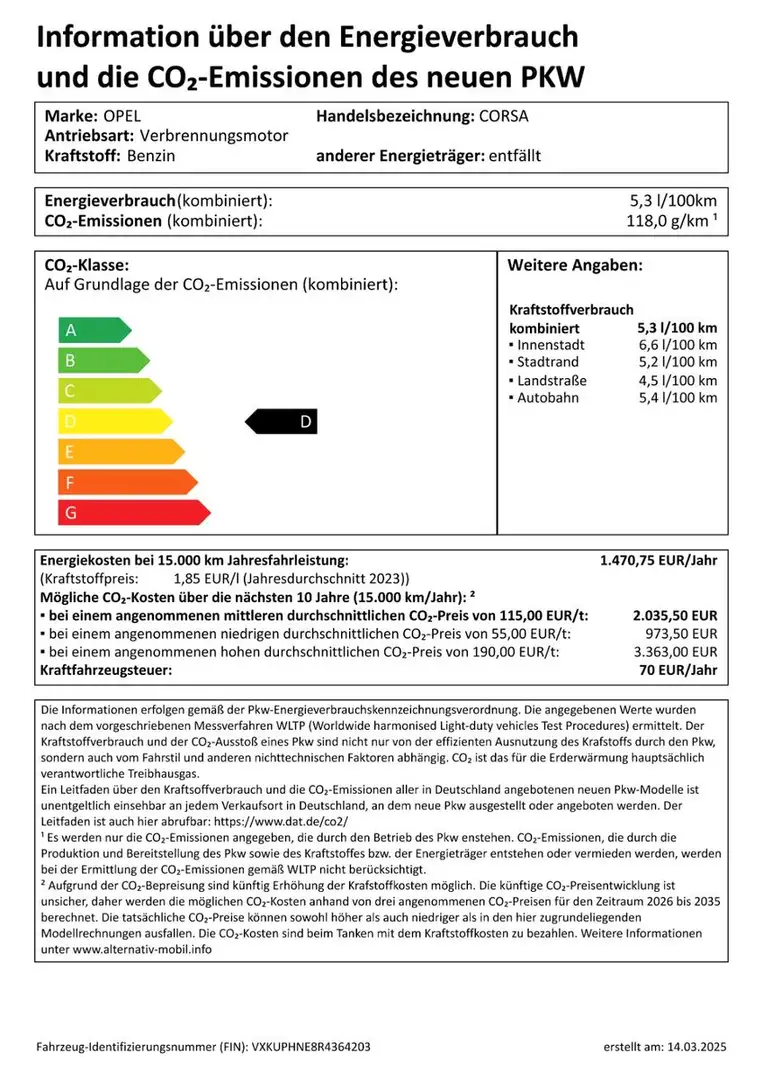 Opel Corsa 1.2T MT6 GS, SHZ/ LHZ., Kamera Schwarz - 2