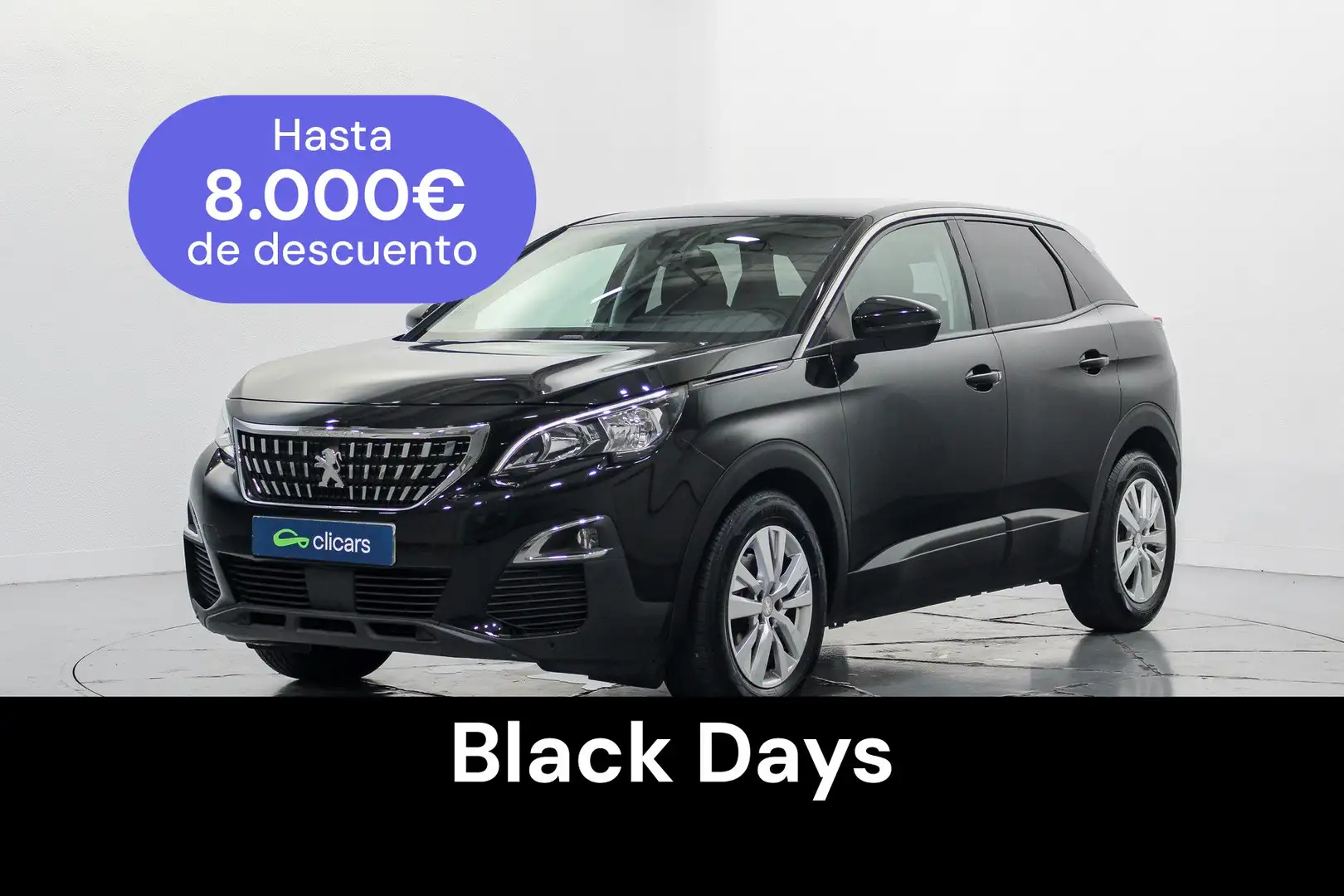 Peugeot 3008 1.6BlueHDi Active S&S EAT6 120 Noir - 1