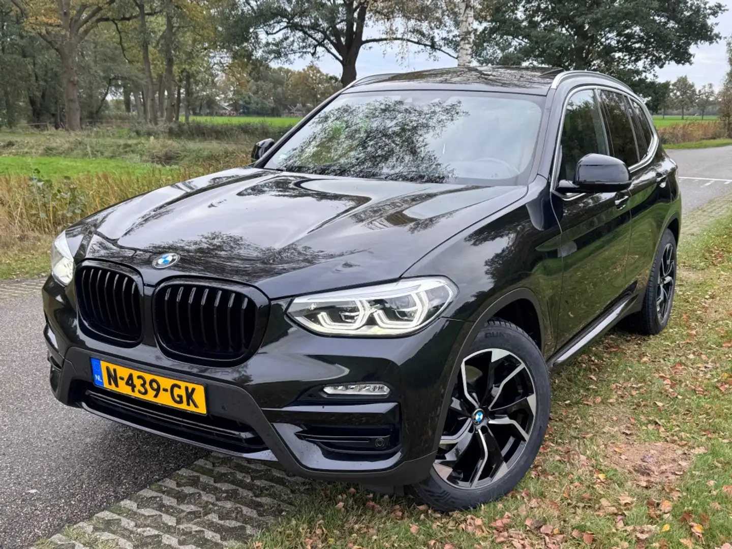 BMW X3 18d SDRIVE / SPORTSTOELEN / PANORAMADAK / TREKHAAK Zwart - 1