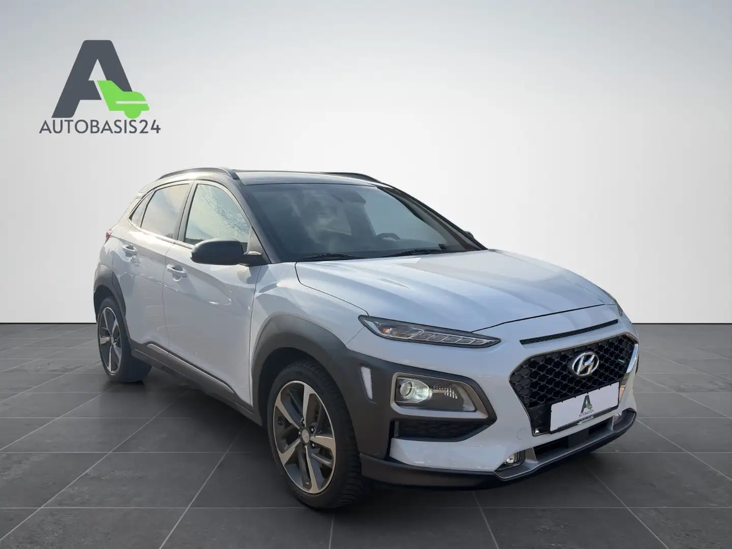Hyundai KONA 1.6 T-GDI Style 4WD Autom. *LED*NAVI*KAMERA Weiß - 1