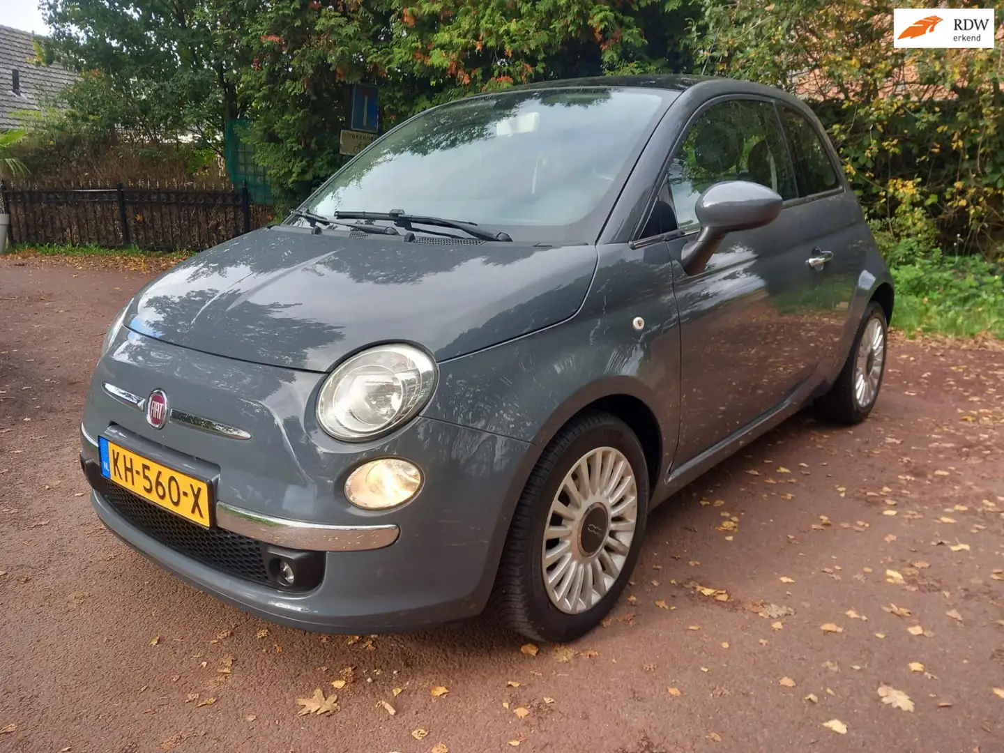 Fiat 500 0.9 TwinAir Lounge / Airco / Pano / Apk / Aux / Lm Gris - 1