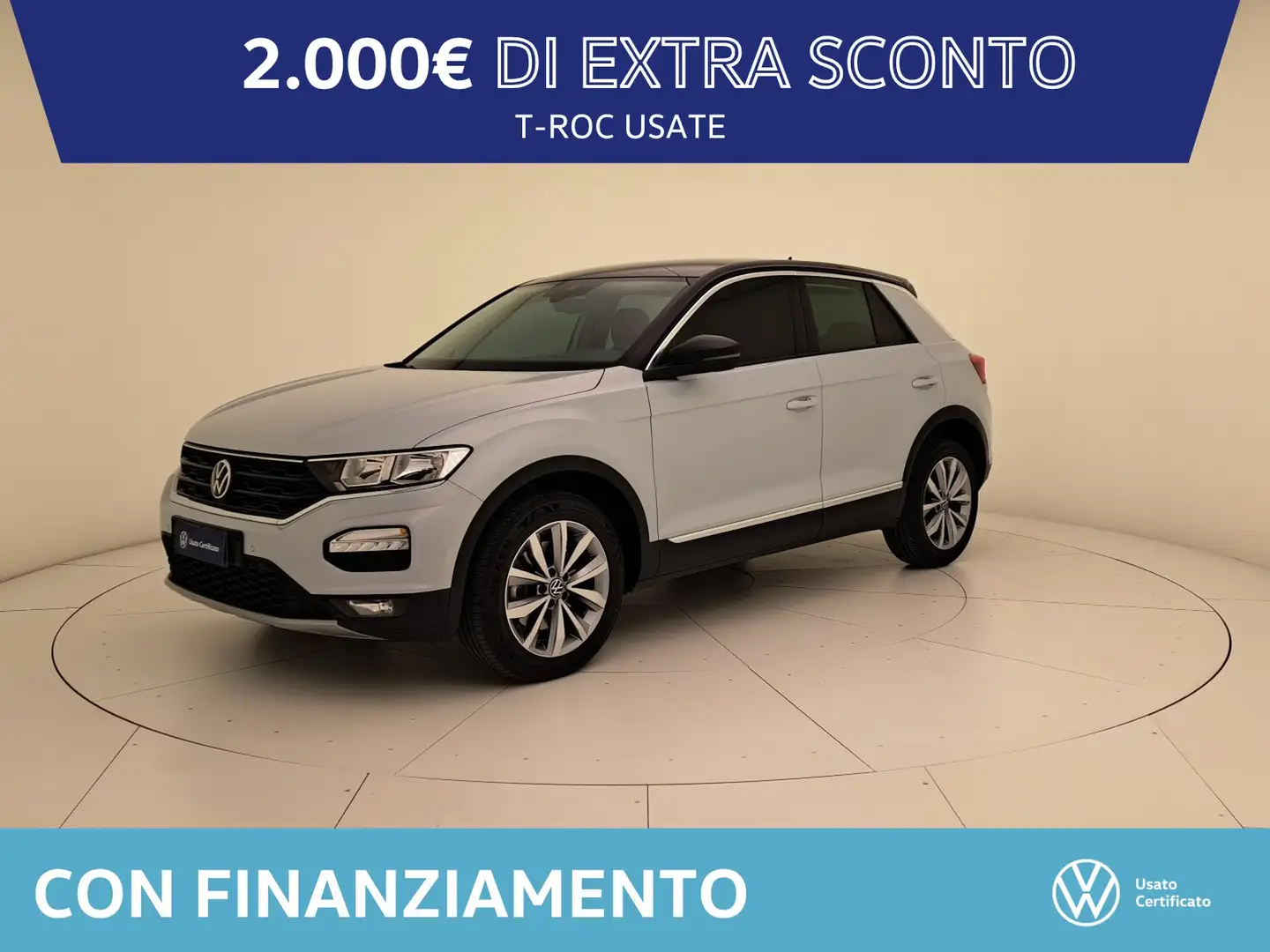 Volkswagen T-Roc 2.0 tdi style 150cv dsg Grigio - 1