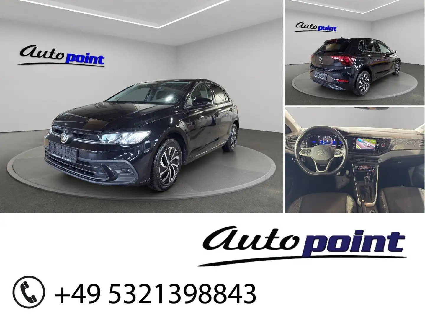 Volkswagen Polo VI Life 1.0 TSI IQ DRIVE ACC Schwarz - 1