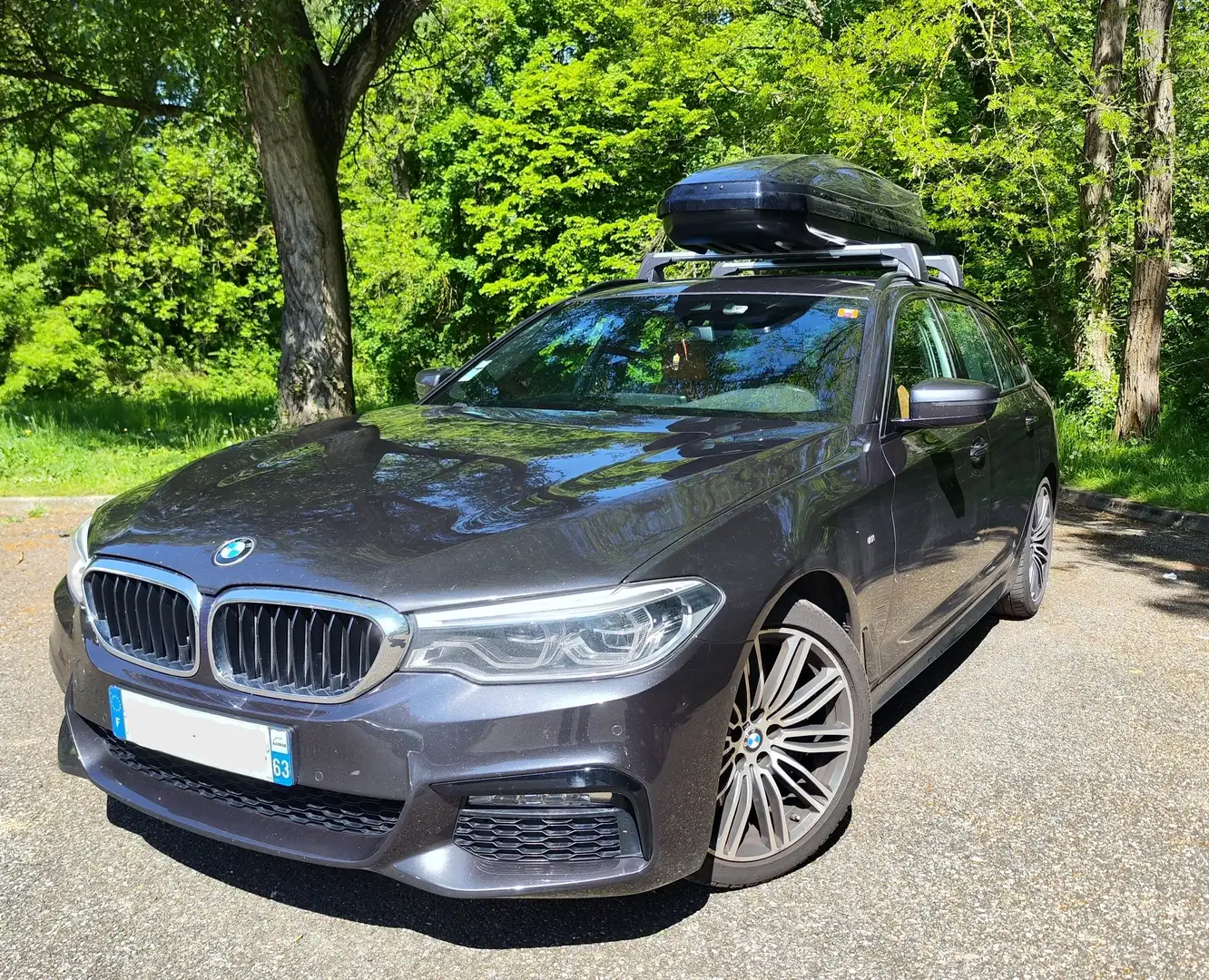 BMW 530 530d xDrive 265 ch BVA8 M Sport Gris - 1