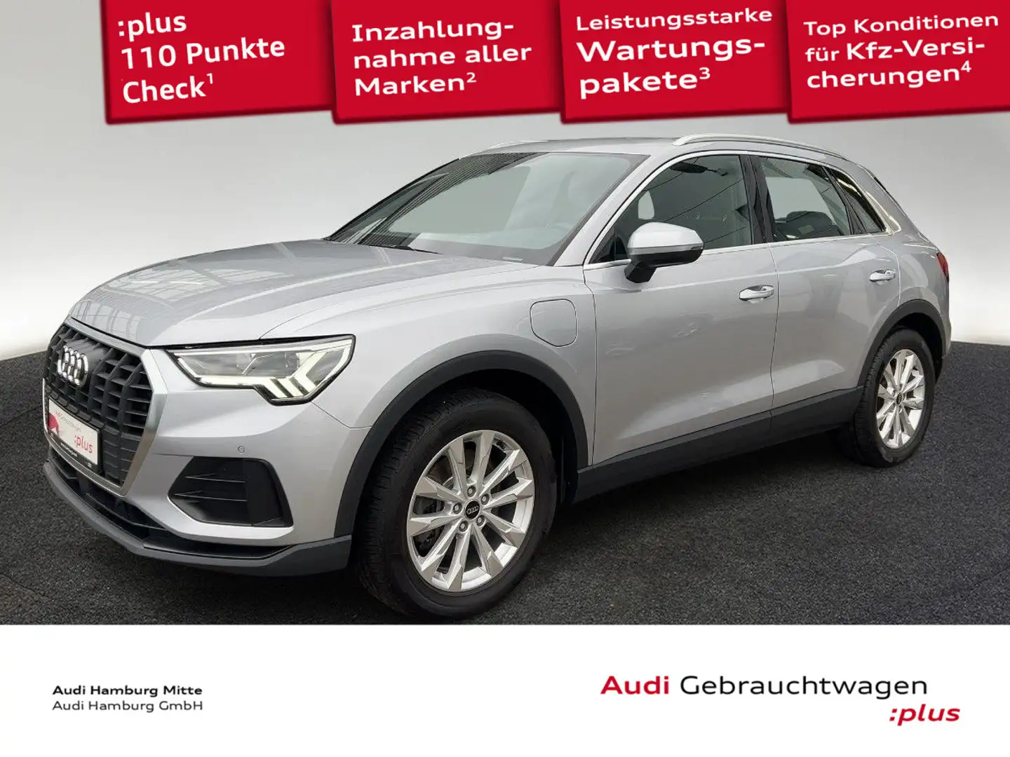 Audi Q3 45 TFSI e S tronic S line Navi LED Sitzhzg Vi Silber - 1