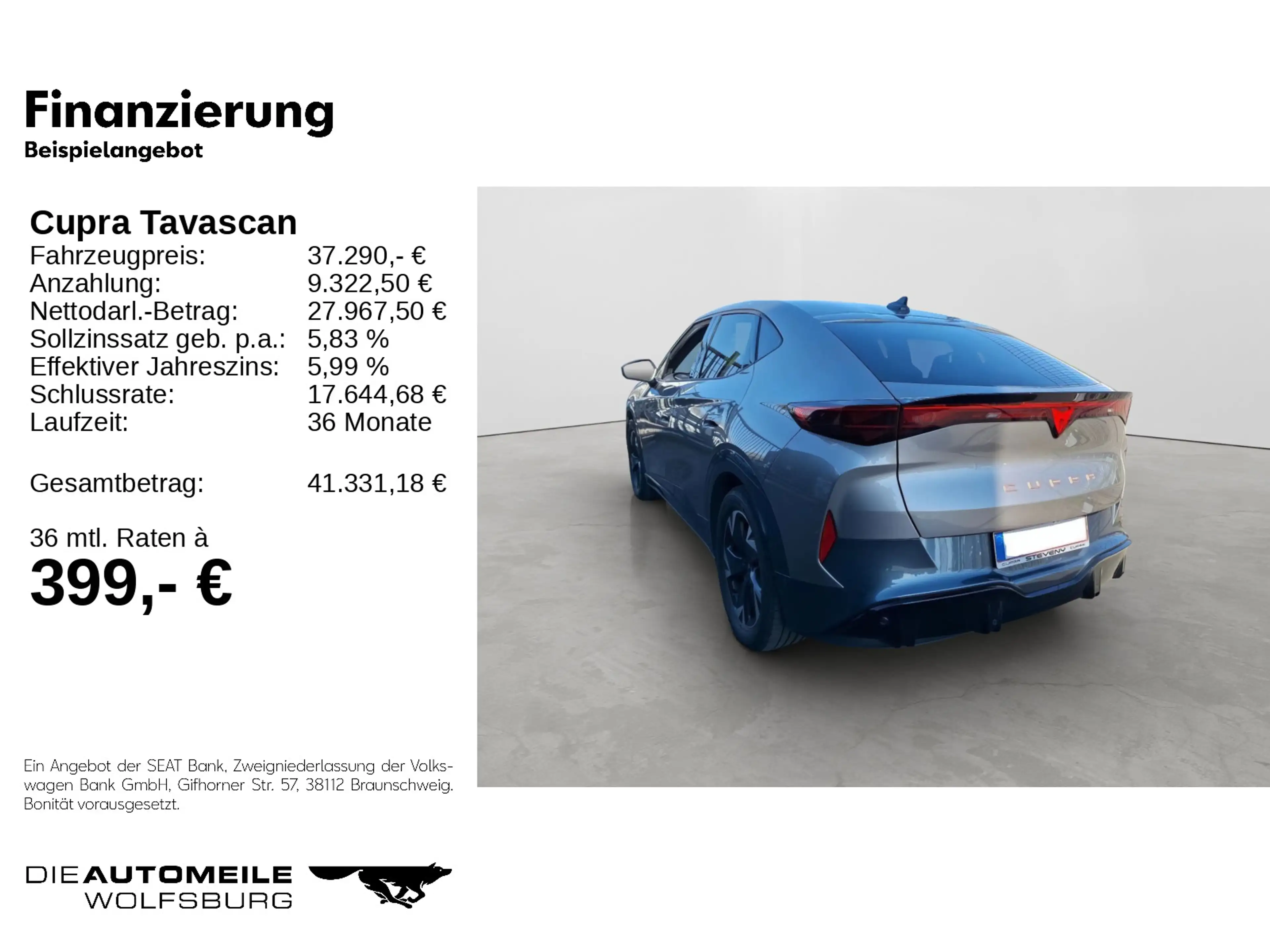 CUPRA Tavascan Endurance WäPu/NAVI/LED/SITZHZ — photo 2