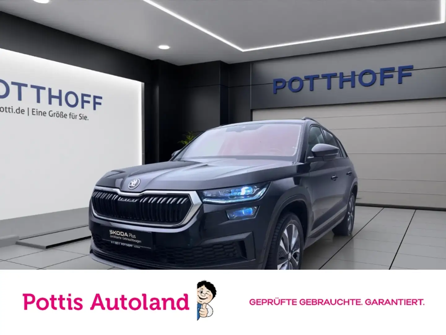 Skoda Kodiaq 2.0 TDI DSG 4x4 TOUR NAVI MATRIX AHK KAMERA 7S Schwarz - 1