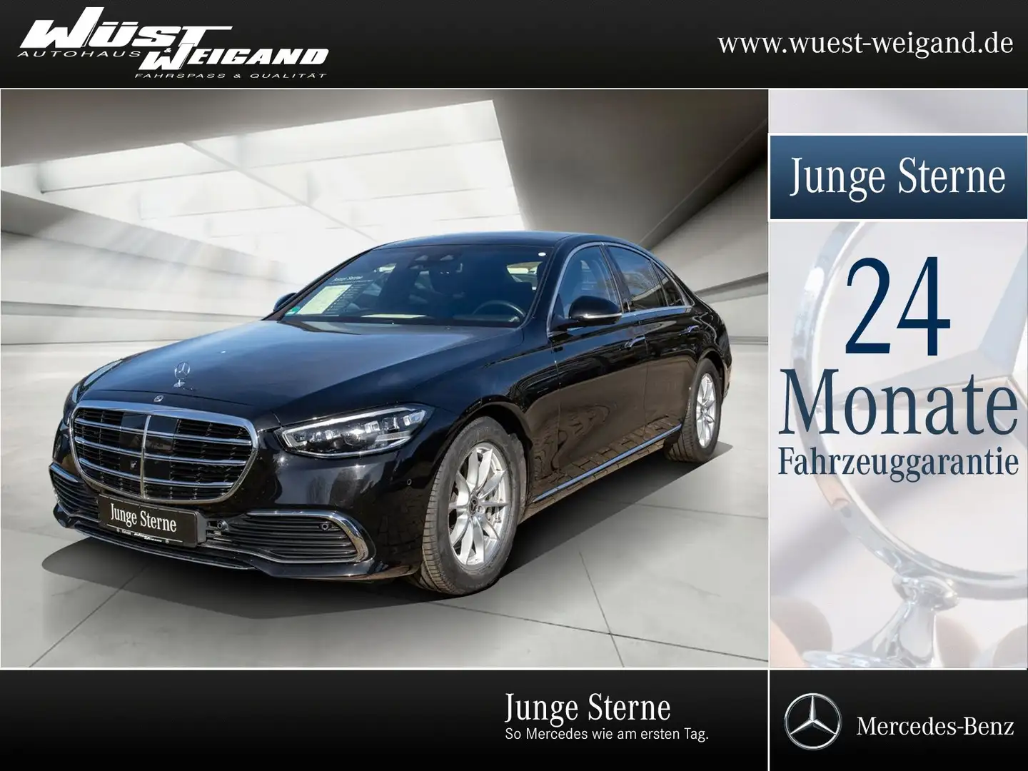 Mercedes-Benz S 400 d 4M Pano+StaHzg+AHK+360°+Distr+Airmat+Bea Noir - 1