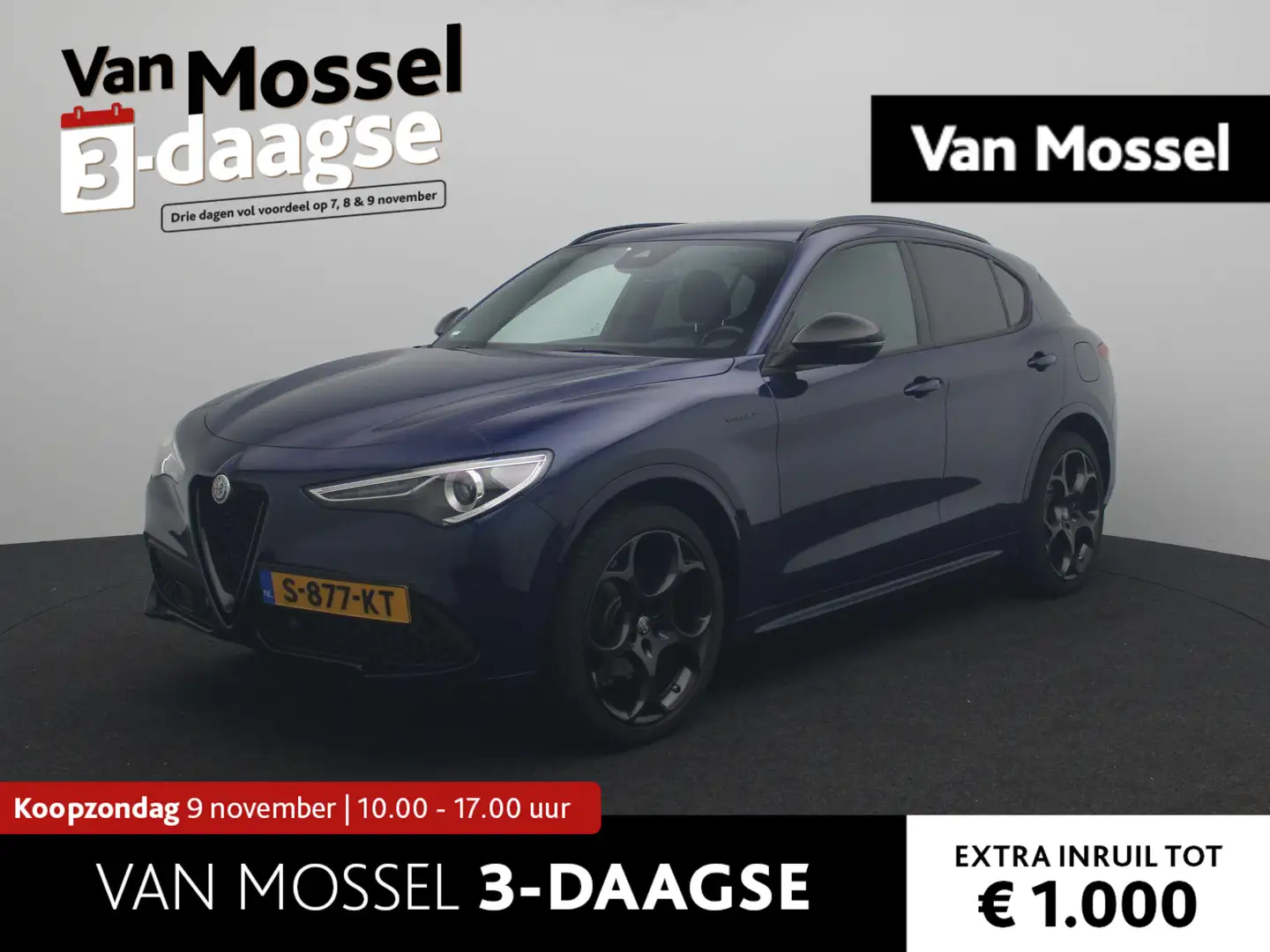 Alfa Romeo Stelvio 2.0 T AWD Veloce | Apple&android Carplay | Winter Blauw - 1