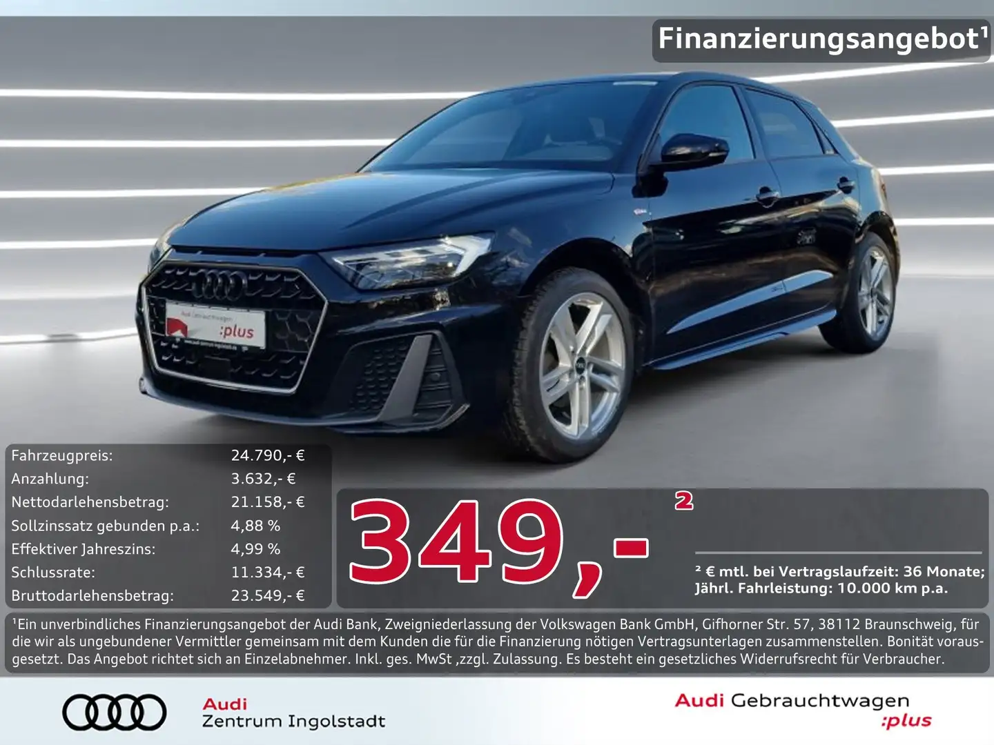 Audi A1 Sportback 35 TFSI 2x S line LED NAVI virtual Schwarz - 1