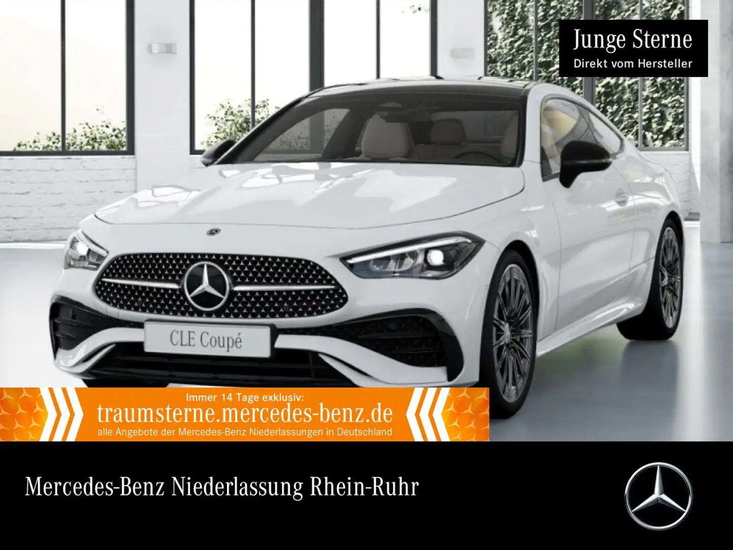 Mercedes-Benz CLE 200 AMG+NIGHT+PANO+AHK+LED+BURMESTER+KAMERA+9G Weiß - 1