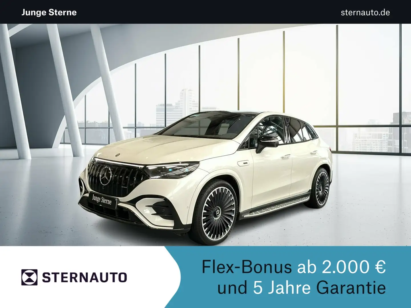 Mercedes-Benz EQE 43 EQE 43 4M SUV PanoD Distro Sound AHK SuperScreen Weiß - 1