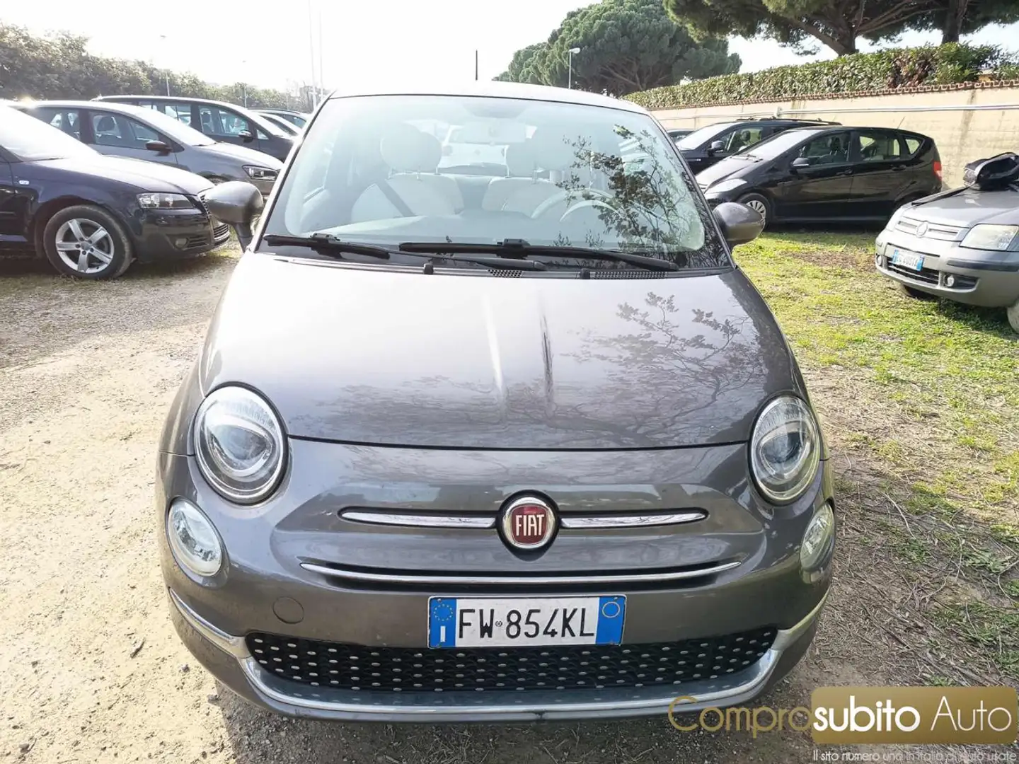 Fiat 500 1.2 EasyPower Lounge Gris - 1