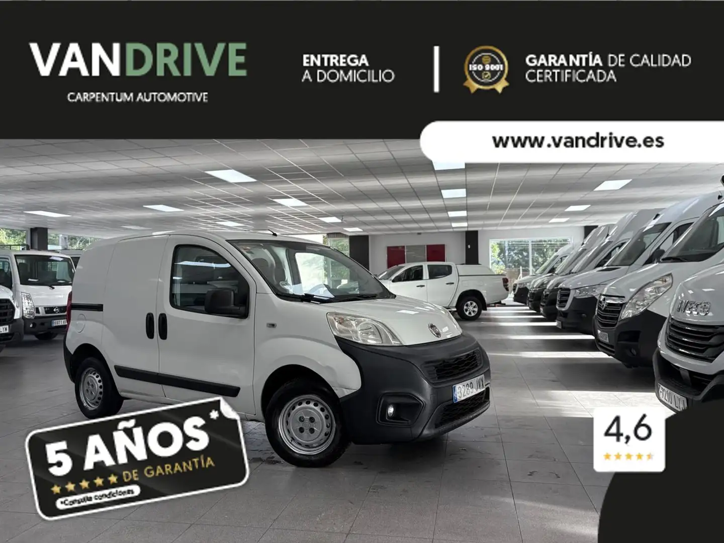 Fiat Fiorino Comercial Cargo 1.3Mjt Clase 2 55kW E5+ Blanco - 1