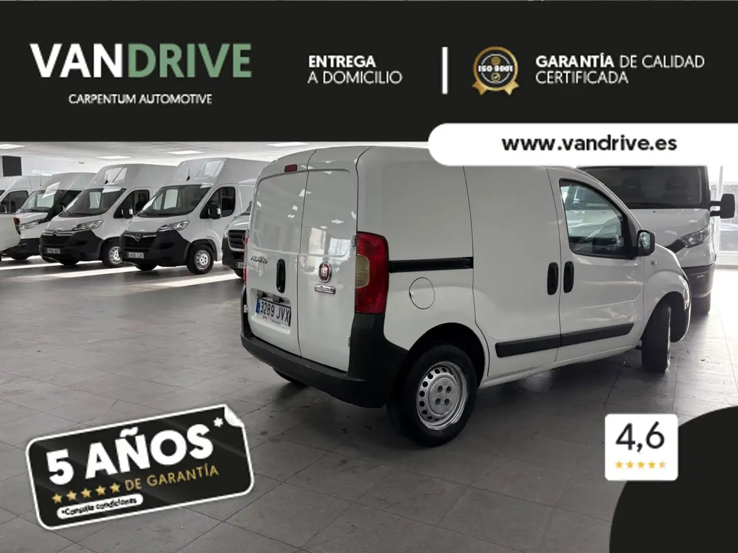 Fiat Fiorino Comercial Cargo 1.3Mjt Clase 2 55kW E5+ Blanco - 2