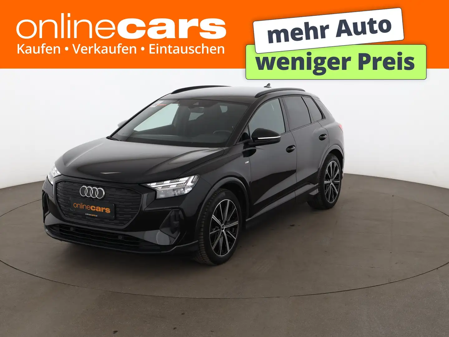 Audi Q4 e-tron 50 quattro S-Line 82kWh Aut MATRIX AHK Schwarz - 1