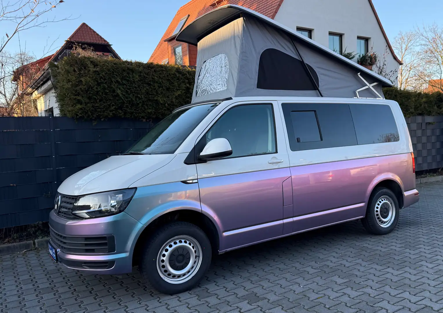 Volkswagen T6 California 2,0TDi *AUFSTELLDACH *CAMPER *INSP.+TÜV NEU Mauve - 1