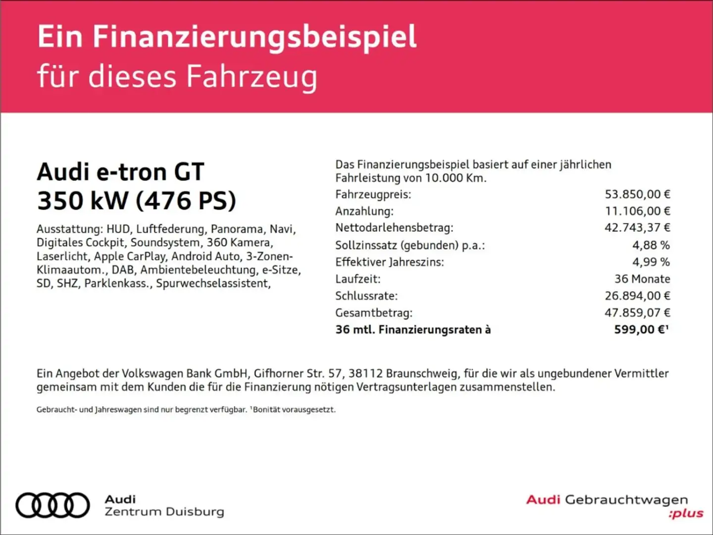 Audi e-tron GT Quattro Assitenz-Paket Plus  B&O LED Schwarz - 2