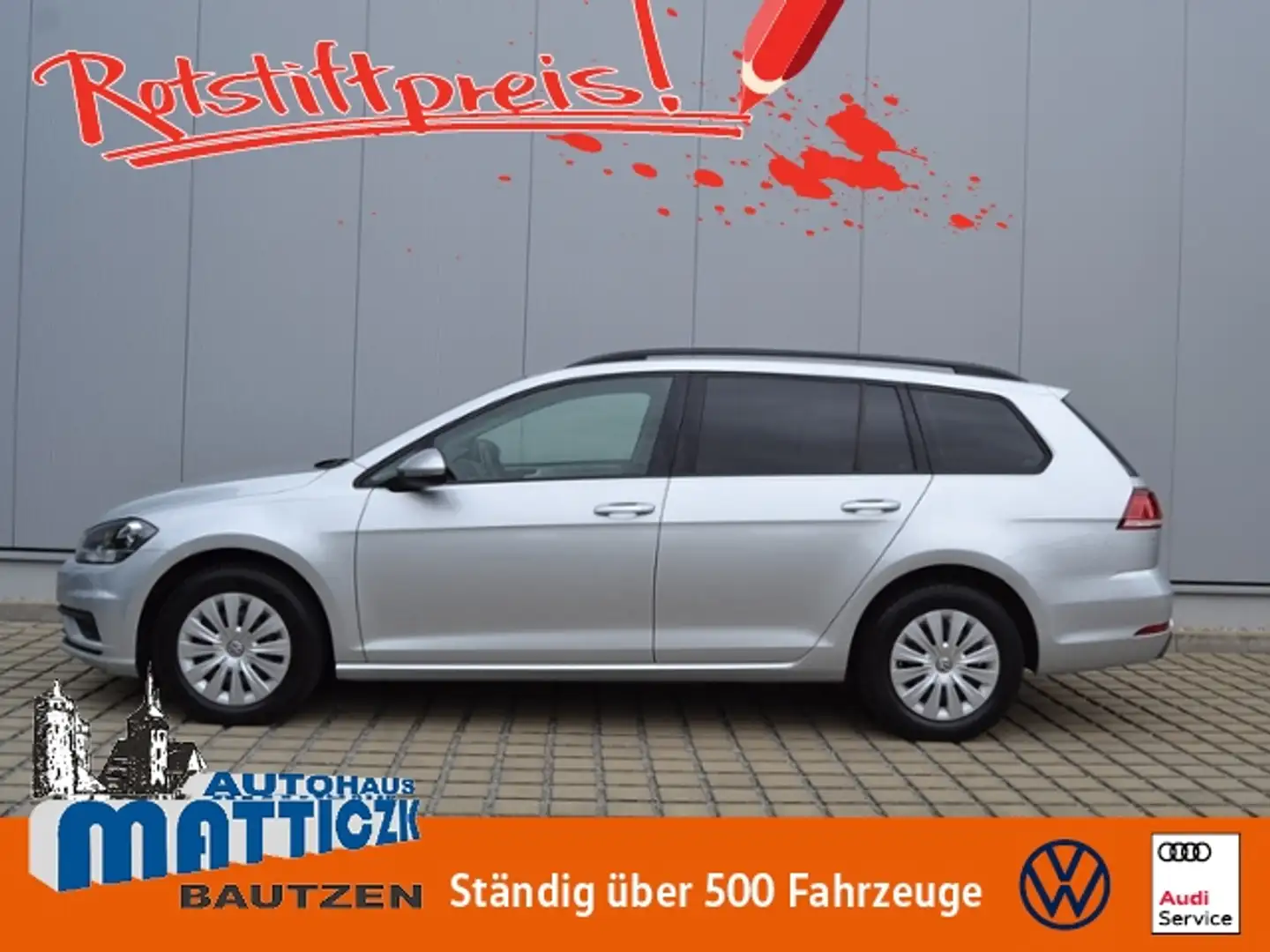 Volkswagen Golf Variant VII Variant 1.6 TDI NEUER-MOTOR NAVI/GRA/BUSINESS Silber - 1