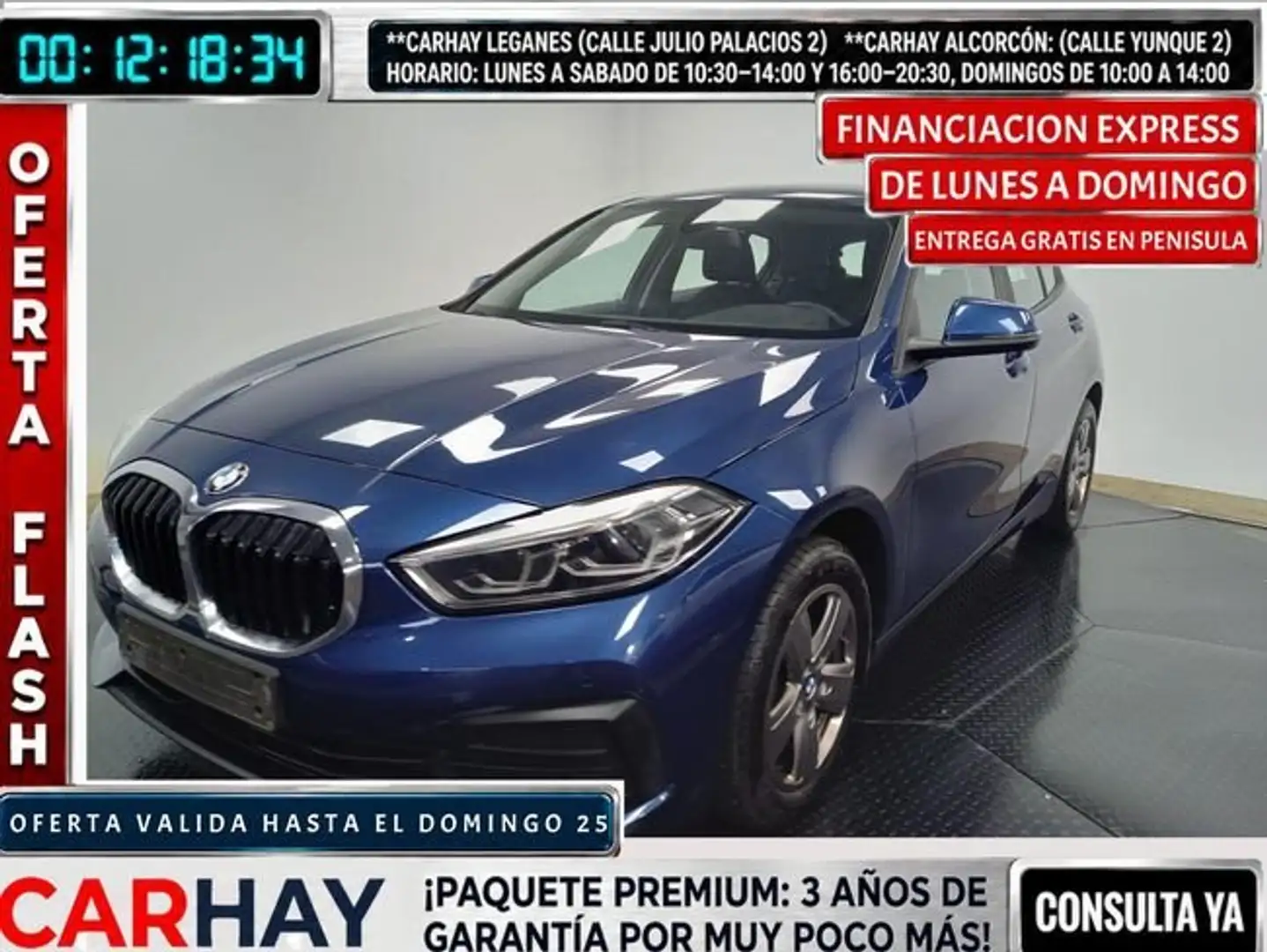 BMW 116 REEKS HATCH 116D (85 KW) 5D Azul - 1