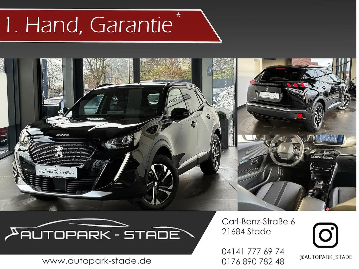 Peugeot 2008 e- Allure Pack LED Kamera Tempo. Assist. Schwarz - 1