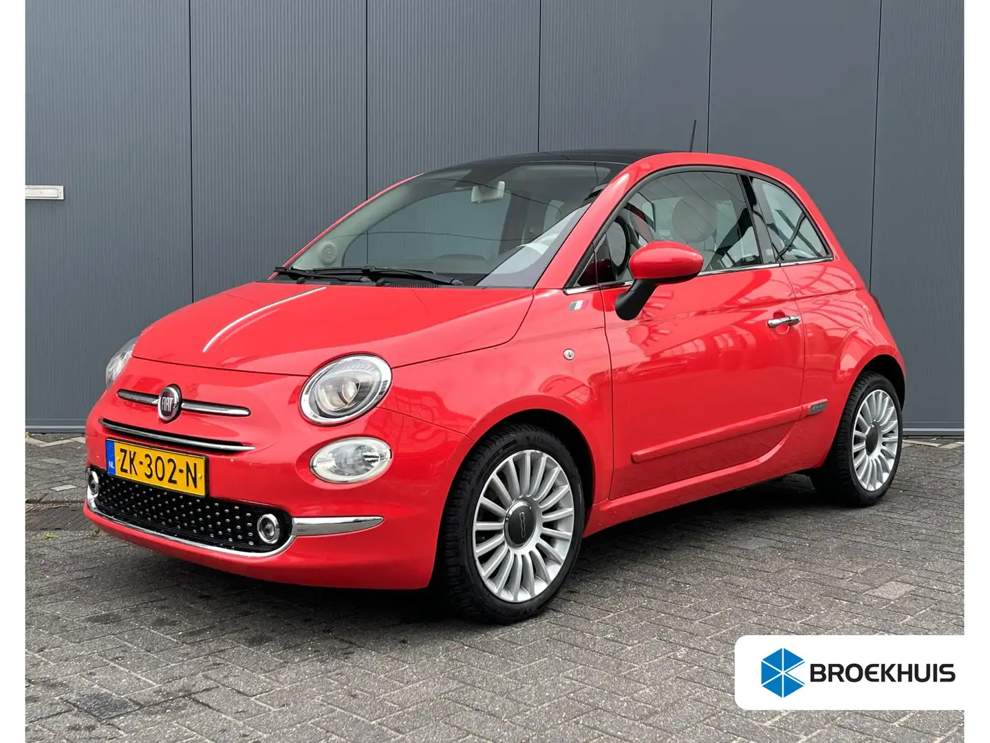 Fiat 500 0.9 TwinAir Turbo 80pk Collezione Airco | Panorama Rojo - 1