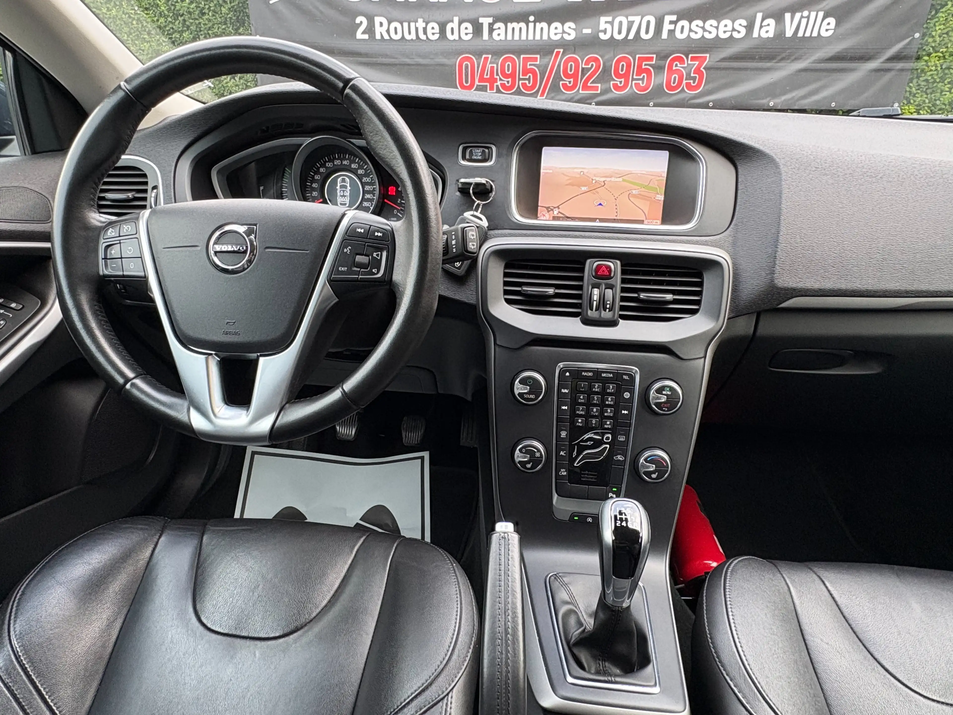 Volvo V40 Facelift-2.0d-88kw-Euro6b-Cuir-Led-Gps-Cruise Control-Attache Remorque...Garantie 12mois! — photo 4