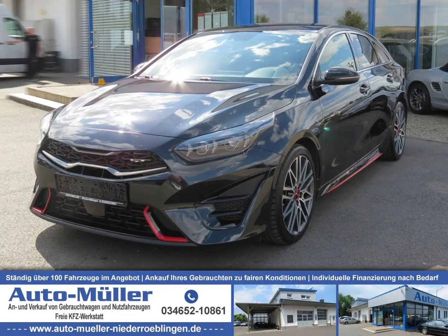 Kia ProCeed / pro_cee'd 1.6 T-GDI GT Virt.-Cockp. Navi LED Kam. Schwarz - 1