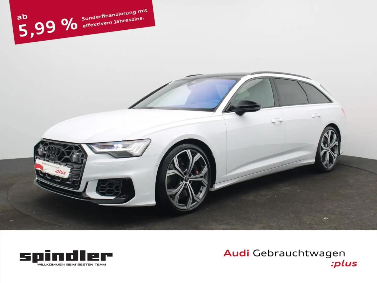Audi S6 Avant TDI quattro / HD-Matrix, B&O, Pano, AHK Weiß - 1