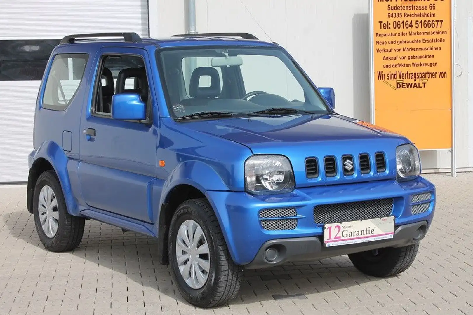Suzuki Jimny TÜV, Reifen+Bremsen neu,gepfl.,AHK,4x4,Finanz. Blau - 2