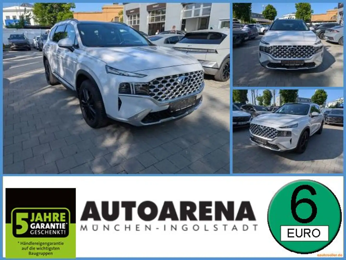 Hyundai SANTA FE 2.2 CRDi 5-Sitzer Prime Pano, 360°Kamera Weiß - 1