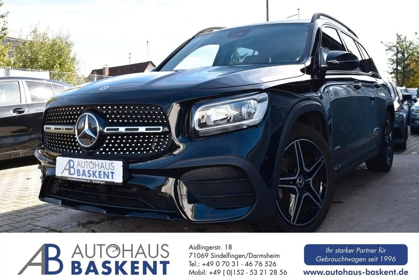 Mercedes-Benz GLB 200 d 4M AMG LINE*NIGHT-PAKET*PANO*NAVI*SHZ* Zwart - 1