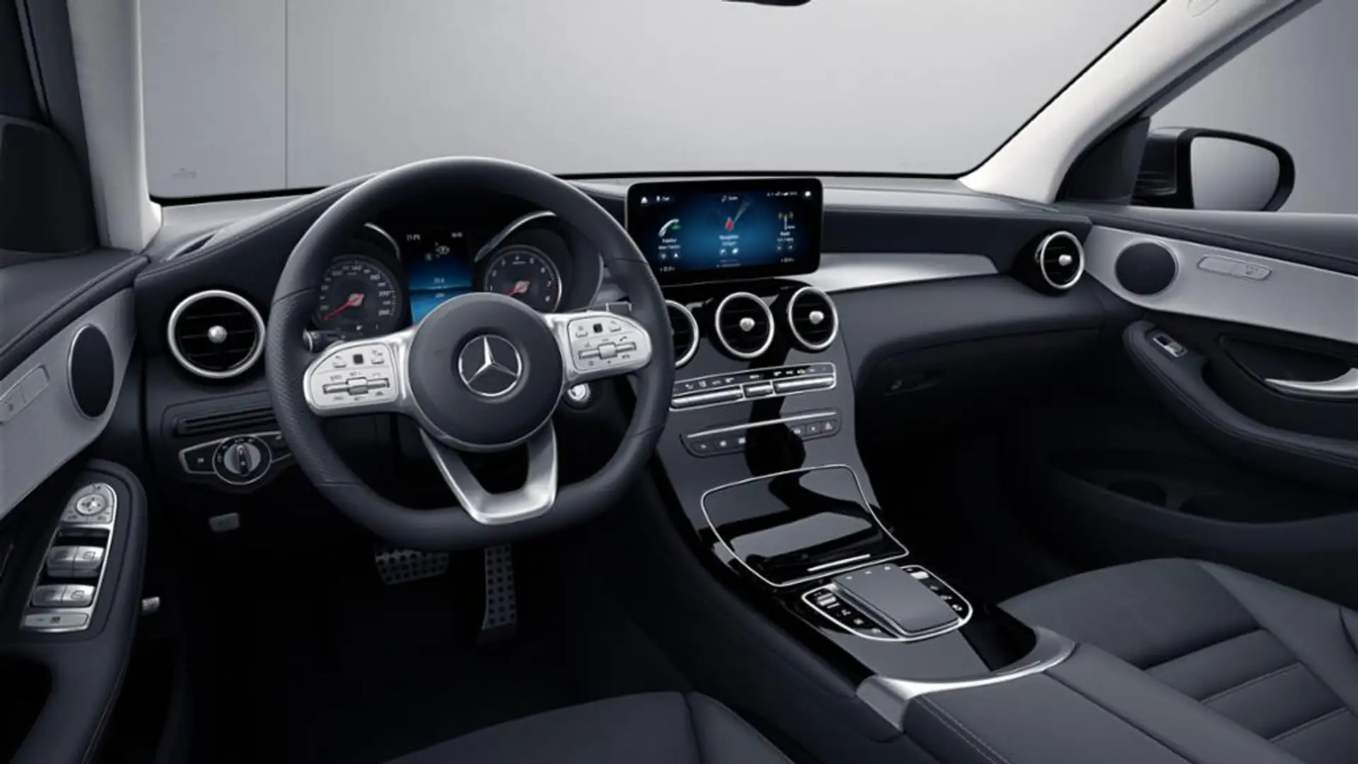 Mercedes-Benz GLC 400 d 4M AMG/LED/AHK/Fahrass/PanoD/BusinessP Grau - 2