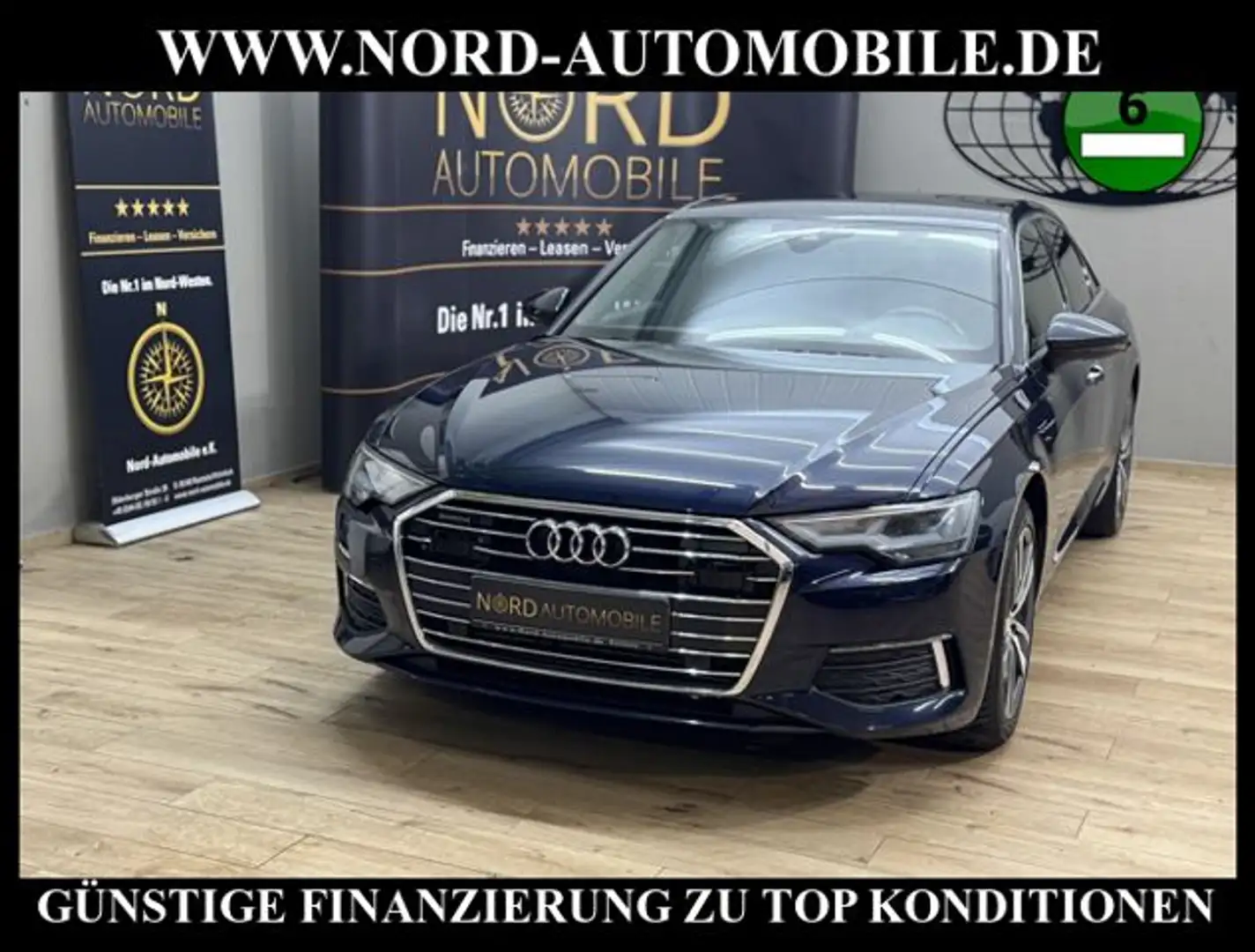 Audi A6 Limousine 50 TDI Design*Leder*Navi*LED*Kamera Desi Niebieski - 1