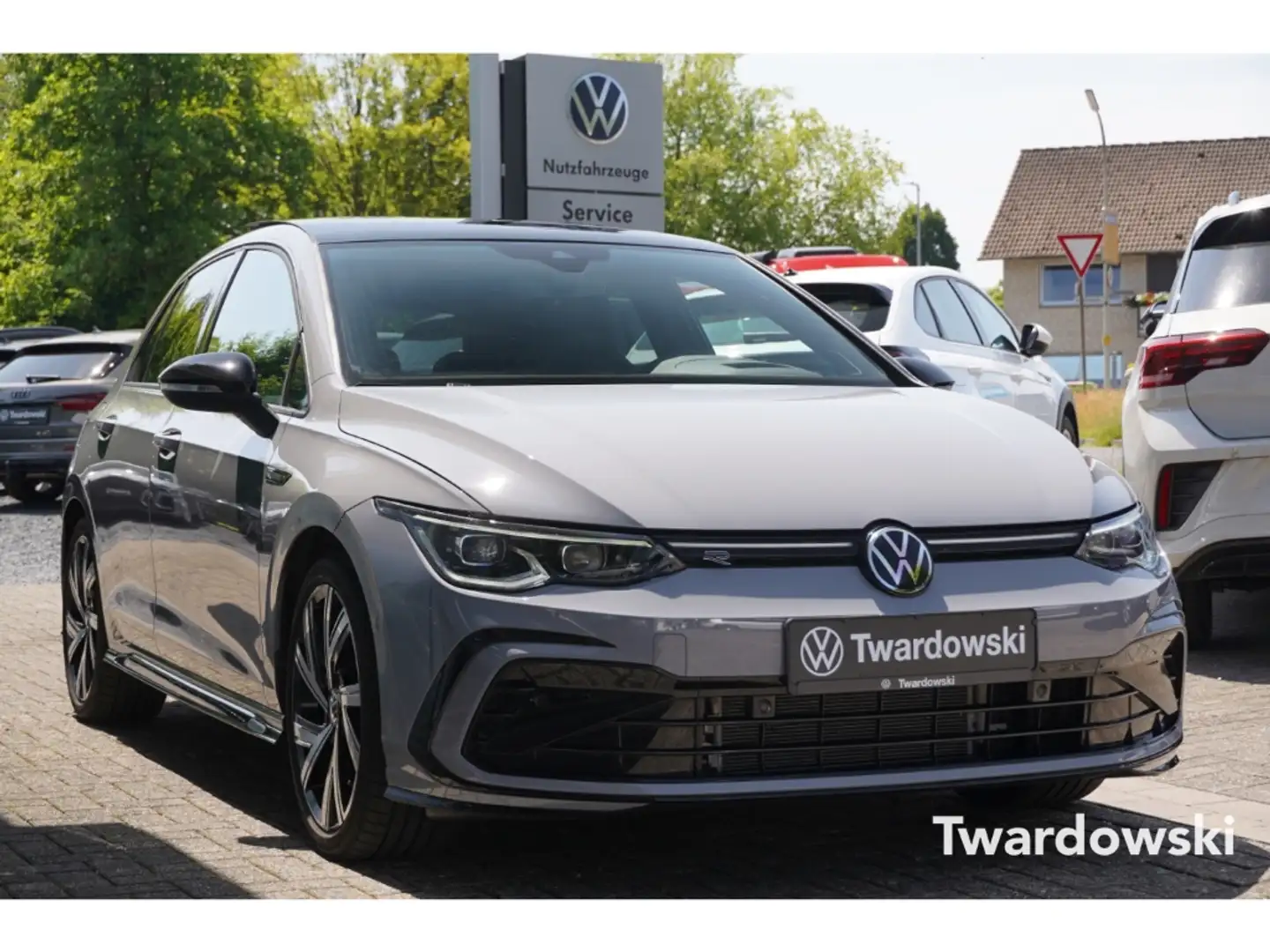 Volkswagen Golf R-Line eTSI 1.5 Business Black AHK H&K HUD ACC Grau - 1