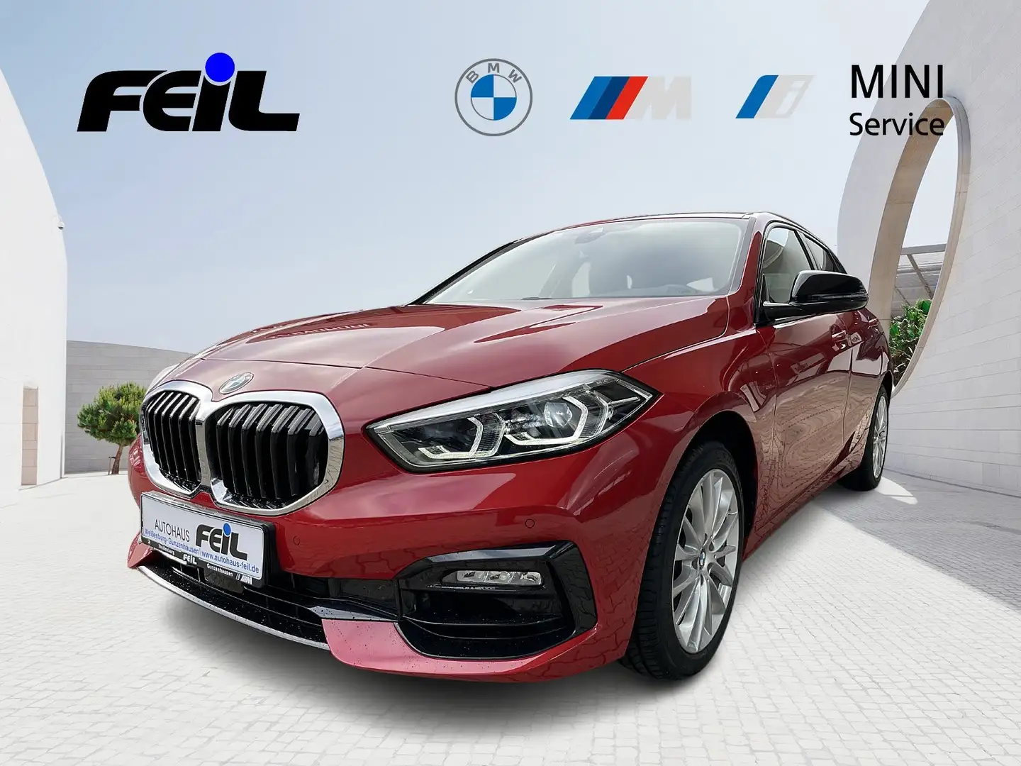 BMW 118 i Sport Line DAB LED WLAN Tempomat Klimaaut. Rosso - 1