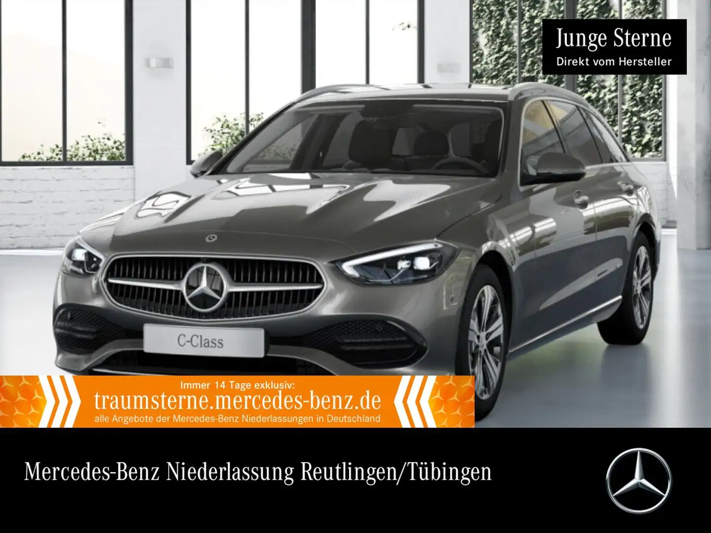 Mercedes-Benz C 200 T AVANTG+360+LED+TOTW+KEYLESS+9G Silber - 1