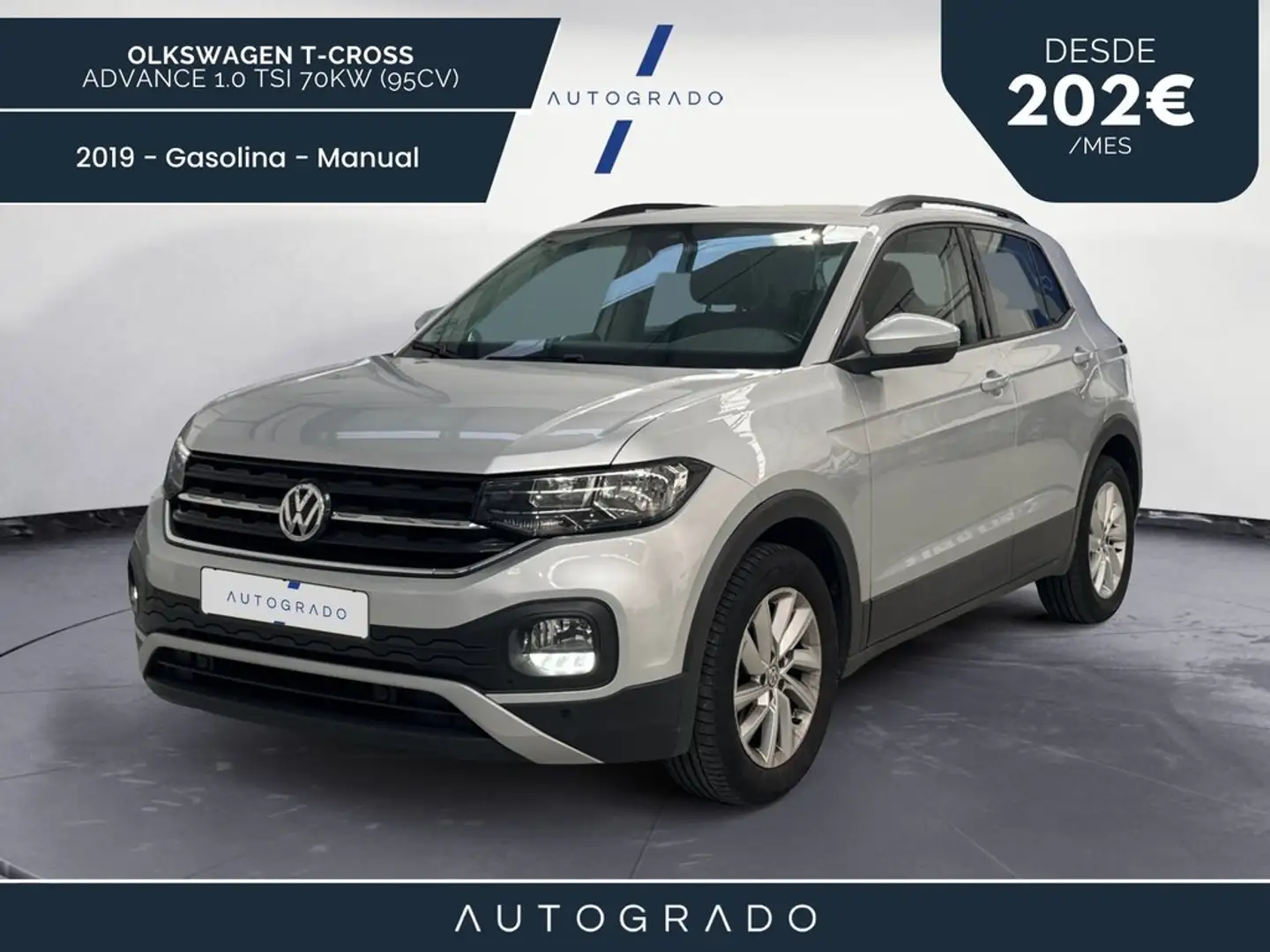 Volkswagen T-Cross Advance 1.0 TSI 70kW (95CV) Schwarz - 1